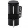Friteuza dubla cu aer cald Ninja SL300EU, 2470W, 7.6 L, 40-240°C, 2 cosuri, 6 programe, Sincronizare, Timer, Auto stop, Negru