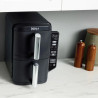 Friteuza dubla cu aer cald Ninja SL300EU, 2470W, 7.6 L, 40-240°C, 2 cosuri, 6 programe, Sincronizare, Timer, Auto stop, Negru