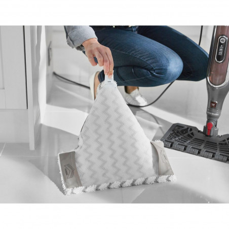 Mop curatare cu aburi Shark S6003EU, 1200W, 0,35 L, 3 setari, Tehnologie Klick'n Flip, Steam Blaster, Lavete mop Dirt Grip, Gri/Violet