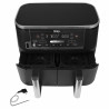 Friteuza dubla cu aer cald Ninja AF451EU, 2470W, 9.5L, 6 programe, Zone independente, Sincronizare, Negru