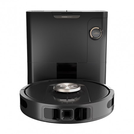 Aspirator robot Shark PowerDetect RV2820VEEU, 650W, 0.3 L, 360° LiDAR, Autonomie pana la 110 min, DirtDetect, Negru