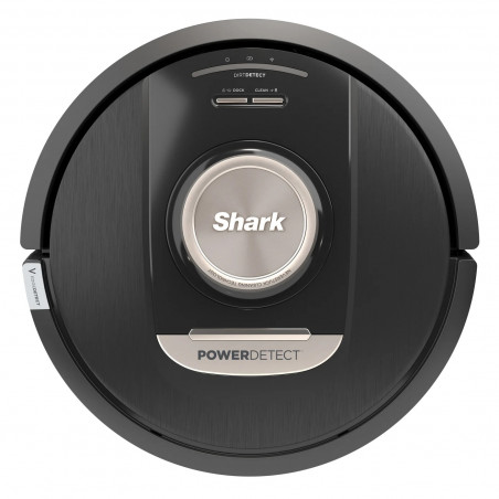 Aspirator robot Shark PowerDetect RV2820VEEU, 650W, 0.3 L, 360° LiDAR, Autonomie pana la 110 min, DirtDetect, Negru