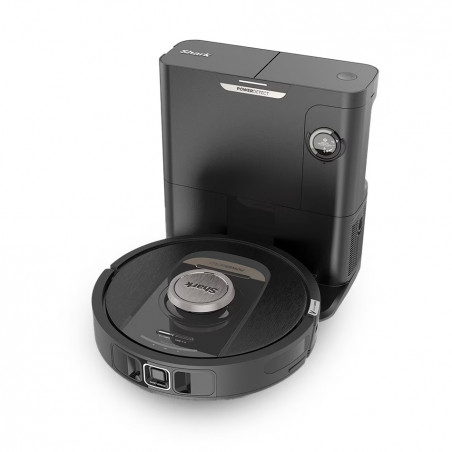 Aspirator robot Shark PowerDetect RV2820VEEU, 650W, 0.3 L, 360° LiDAR, Autonomie pana la 110 min, DirtDetect, Negru