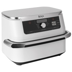 Friteuza dubla cu aer cald Ninja AF500EUWH, 10.4 L, 7 programe, Timer, Zone independente, Alb