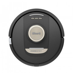 Aspirator robot Shark PowerDetect Max RV2800ZEEU, 650W, 0.3 L, 372 m², 360° LiDAR, Autonomie pana la 110 min, Detectare margini umede, Negru