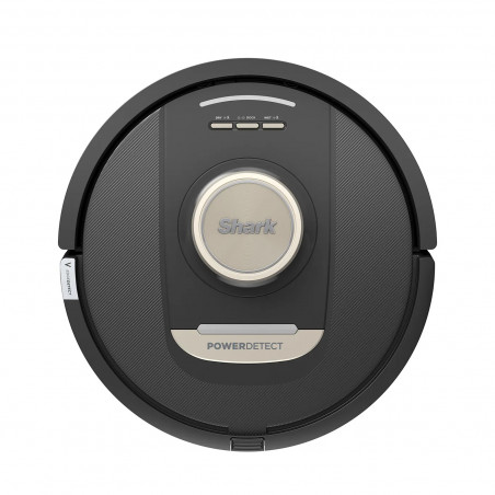 Aspirator robot Shark PowerDetect Max RV2800ZEEU, 650W, 0.3 L, 372 m², 360° LiDAR, Autonomie pana la 110 min, Detectare margini umede, Negru