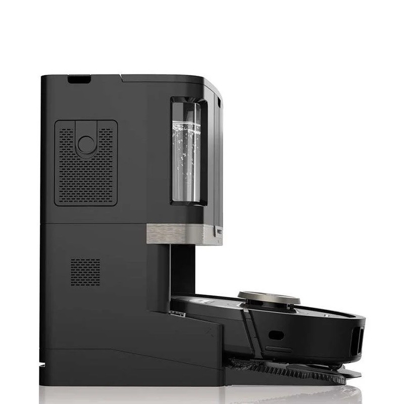 Aspirator robot Shark PowerDetect Max RV2800ZEEU, 650W, 0.3 L, 372 m², 360° LiDAR, Autonomie pana la 110 min, Detectare margini umede, Negru