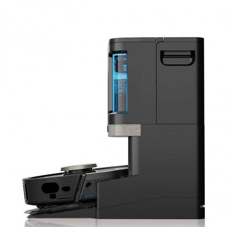 Aspirator robot Shark PowerDetect Max RV2800ZEEU, 650W, 0.3 L, 372 m², 360° LiDAR, Autonomie pana la 110 min, Detectare margini umede, Negru