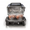 Gratar electric Ninja OG901EU, SMART, 1700W, 7 programe, 45x29 cm, 260C, Ceramica Plocha, Tehnologie Woodfire, IPX4, Negru/Albastru