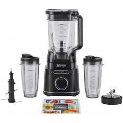 Blender Ninja Detect Power Pro & Single Serve TB301EU, 1200W, 2.1L, 10 viteze + Puls, BlendSense, Torque Detect, Timer, Ingredient Recognition, Negru