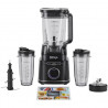 Blender Ninja Detect Power Pro & Single Serve TB301EU, 1200W, 2.1L, 10 viteze + Puls, BlendSense, Torque Detect, Timer, Ingredient Recognition, Negru