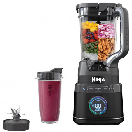 Blender Ninja Detect Power Pro & Single Serve TB301EU, 1200W, 2.1L, 10 viteze + Puls, BlendSense, Torque Detect, Timer, Ingredient Recognition, Negru