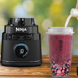 Blender Ninja Detect Power Pro & Single Serve TB301EU, 1200W, 2.1L, 10 viteze + Puls, BlendSense, Torque Detect, Timer, Ingredient Recognition, Negru
