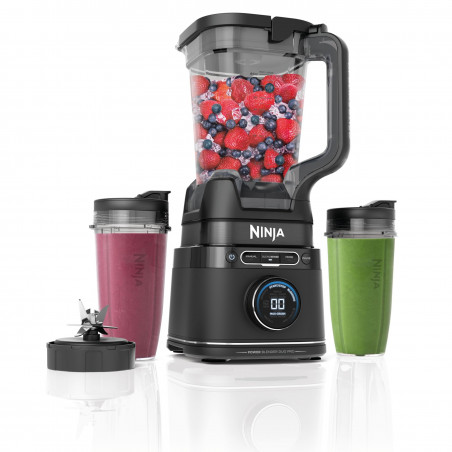 Blender Ninja Detect Power Pro & Single Serve TB301EU, 1200W, 2.1L, 10 viteze + Puls, BlendSense, Torque Detect, Timer, Ingredient Recognition, Negru