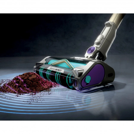 Aspirator vertical Shark IP3251EUT, 380W, 0.7 L, PowerDetect, Brat rabatabil, Autonomie 70 min, Gri/Violet