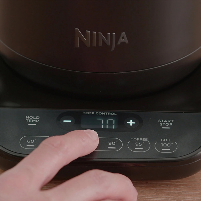 Cana electrica inja KT200EU, 3000W, 1,7 L, 40-100°C, Mentinere la cald, Fierbere 50 sec., Panou de control digital, Negru
