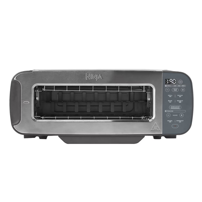 Prajitor paine 3in1 Ninja ST202EU, 2400W, 7 programe, Control temperatura, Grill, Dezghetare, Reincalzire, Functionare orizontaa, Argintiu