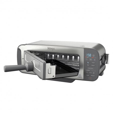 Prajitor paine 3in1 Ninja ST202EU, 2400W, 7 programe, Control temperatura, Grill, Dezghetare, Reincalzire, Functionare orizontaa, Argintiu