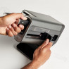 Set cutite cu ascutitor si suport Ninja K32014EUUK, 6 piese, StaySharp, Design ergonomic, Argintiu/Negru