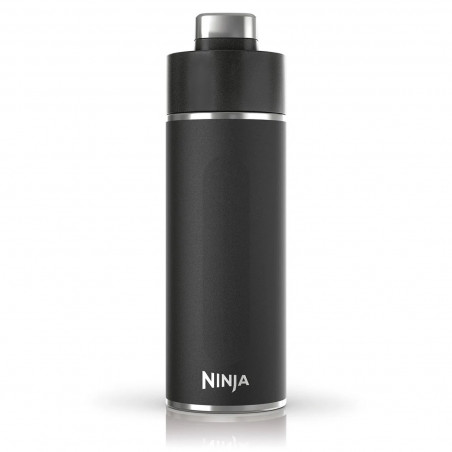 Termos Ninja DW2401EUUKBK, 700 ml, Potrivit pentru bauturi carbogazoase, Izolatie tripla, Fara BPA, Mentinere la cald până la 8h, Rece până la 24h, Negru