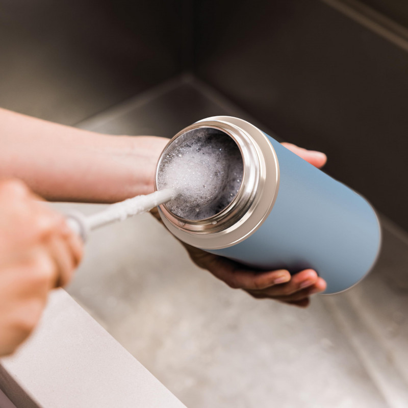 Termos Ninja DW2401EUUKBL, 700 ml, Potrivit pentru bauturi carbogazoase, Izolare tripla, Fara BPA, Mentinere cald pana la 8h, Mentinere la rece pana la 24h, Albastru