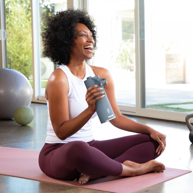 Termos Ninja DW2401EUUKBL, 700 ml, Potrivit pentru bauturi carbogazoase, Izolare tripla, Fara BPA, Mentinere cald pana la 8h, Mentinere la rece pana la 24h, Albastru