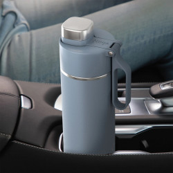 Termos Ninja DW2401EUUKBL, 700 ml, Potrivit pentru bauturi carbogazoase, Izolare tripla, Fara BPA, Mentinere cald pana la 8h, Mentinere la rece pana la 24h, Albastru