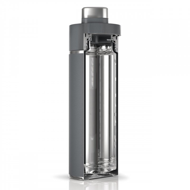 Termos Ninja DW2401EUUKGY, 700 ml, Potrivit pentru bauturi carbogazoase, Izolare tripla, Fara BPA, Mentinere cald pana la 8h, Mentinere rece pana la 24h, Gri