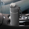 Termos Ninja DW2401EUUKGY, 700 ml, Potrivit pentru bauturi carbogazoase, Izolare tripla, Fara BPA, Mentinere cald pana la 8h, Mentinere rece pana la 24h, Gri