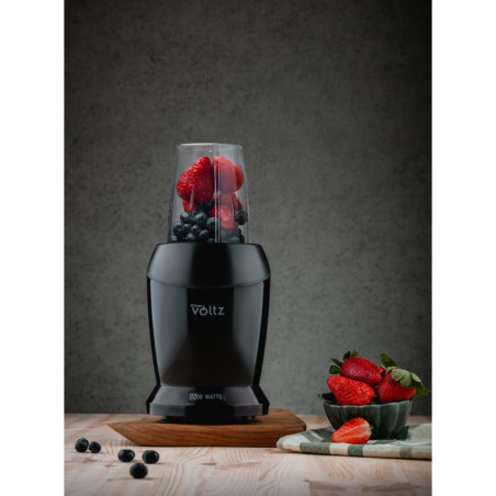 Nutri Blender Oliver Voltz OV51162D, 1200 W, 2 pahare, Fara BPA, 1L/800 ml, Zdrobire gheata, Negru