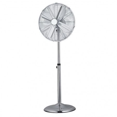 Ventilator cu stativ Finlux FSF-1624-SS, 60W, 40 cm, 3 viteze, Otel inoxidabil, Inox