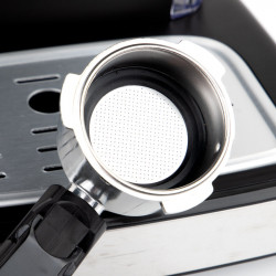 Espressoare Crown CEM-1525, 850W, 15 bar, 1.2 l, Încălzire cești, Abur, Rezervor mobil, Disc cremă, Negru