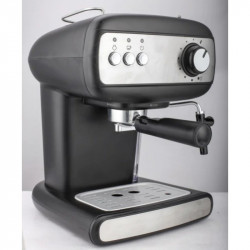 Espressoare Crown CEM-1525, 850W, 15 bar, 1.2 l, Încălzire cești, Abur, Rezervor mobil, Disc cremă, Negru