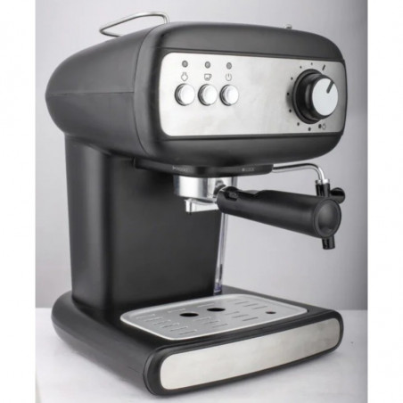 Espressoare Crown CEM-1525, 850W, 15 bar, 1.2 l, Încălzire cești, Abur, Rezervor mobil, Disc cremă, Negru