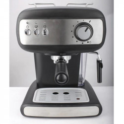 Espressoare Crown CEM-1525, 850W, 15 bar, 1.2 l, Încălzire cești, Abur, Rezervor mobil, Disc cremă, Negru