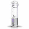 Blender portabil Ninja Blast BC151EUWH, 7.4W, 530 ml, Lama din otel cu 6 lame, Zdrobire gheata, Până la 10 cicluri, Fara BPA, USB-C, Alb