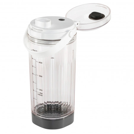 Blender portabil Ninja Blast BC151EUWH, 7.4W, 530 ml, Lama din otel cu 6 lame, Zdrobire gheata, Până la 10 cicluri, Fara BPA, USB-C, Alb
