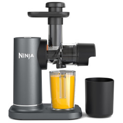 Ninja Cold Press Juicer JC151EU, 150W, 700 ml, Presă la rece, 2 filtre, fără BPA, viteză inversă, negru/gri