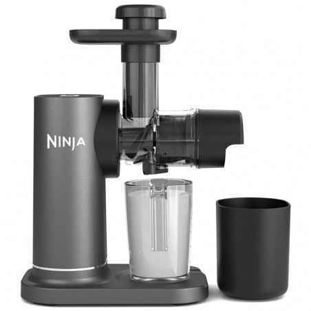 Ninja Cold Press Juicer JC151EU, 150W, 700 ml, Presă la rece, 2 filtre, fără BPA, viteză inversă, negru/gri