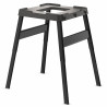 Masa pentru gratar Ninja Woodfire 4718J800EUUK, 107x86x66 cm, Reglabila, Suport lateral, Negru