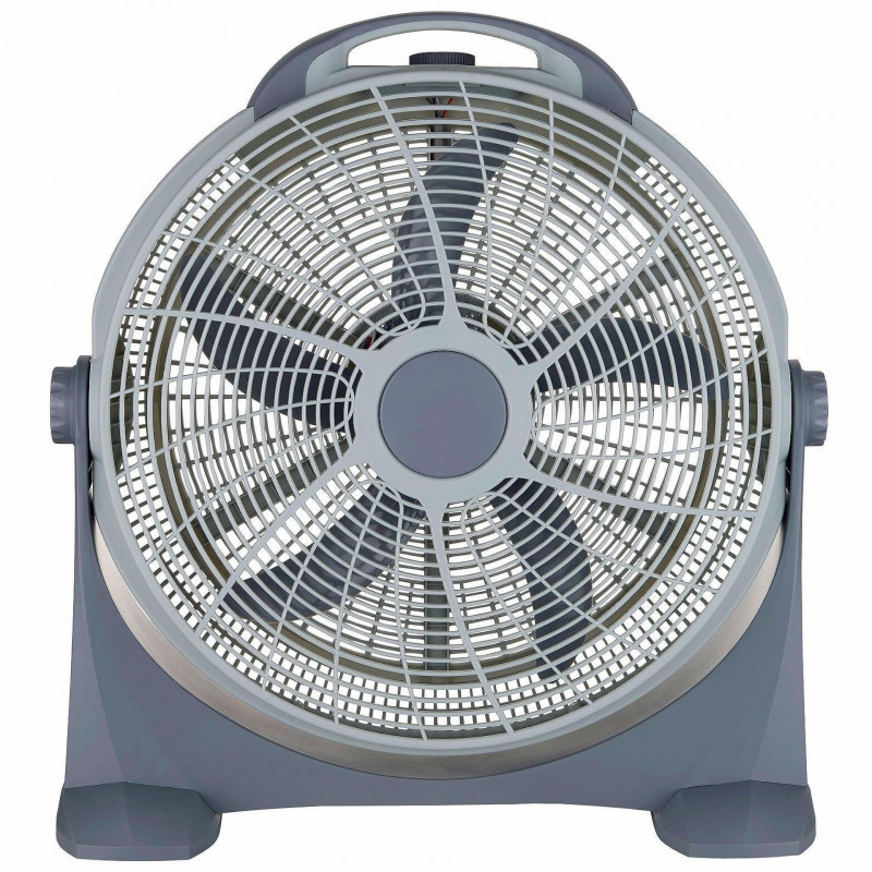 Ventilator de podea Elite ETFB-0334, 100W, 60 cm, 3 viteze, 5 pale, Gri