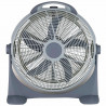 Ventilator de podea Elite ETFB-0334, 100W, 60 cm, 3 viteze, 5 pale, Gri