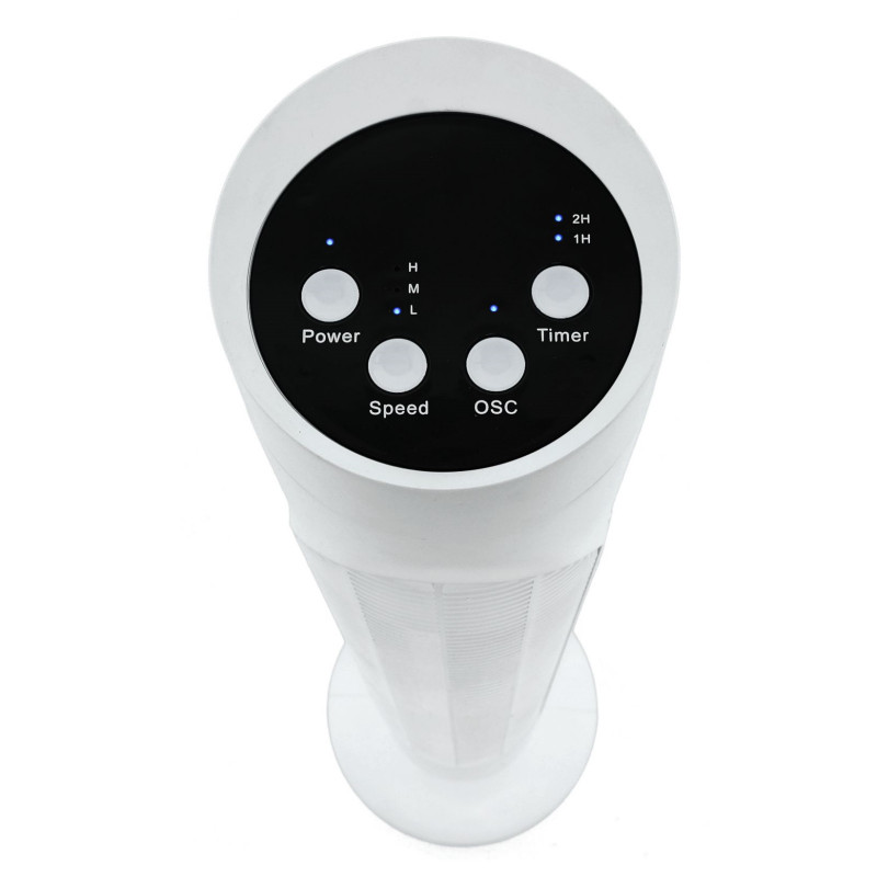 Ventilator turn Elite ETTF-0330, 50W, 83 cm, Timer, 3 viteze, Alb
