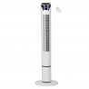 Ventilator Tower Elite ETTF-0332, 45W, 100 cm, Temporizator, 3 viteze, Afișaj LED, Telecomandă, Alb