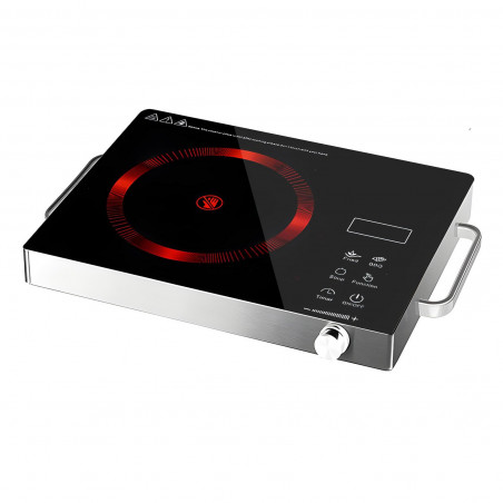 Plita cu infrarosu Elite EFP-1255P, 2200W, Control prin senzor, Afisaj LED, Тimer, Negru/lucios