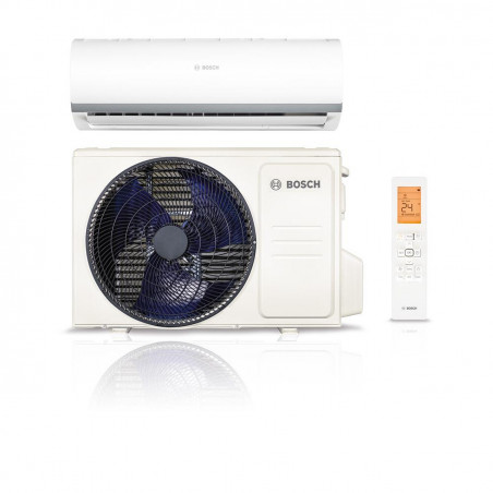 Aer conditionat cu invertor Bosch CL2000 Set 35 WE, 12000 BTU, 25 m², A++, R32, Incalzire suplimentara, Alb