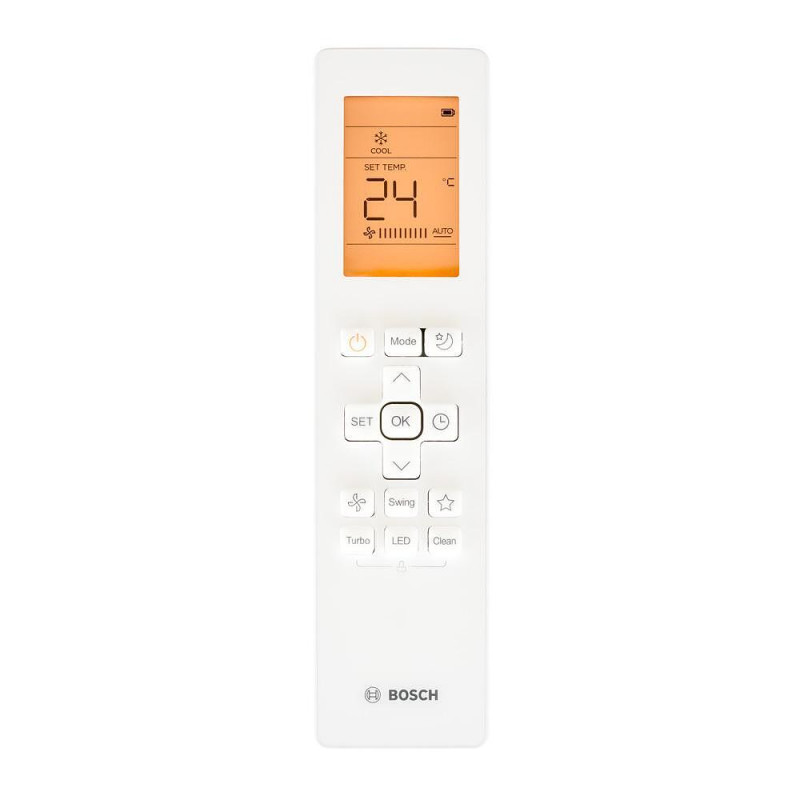 Aer condiționat cu invertor Bosch CL2000 Set 70 WE, 24000 BTU, 55 m2, A++, R32, Încălzire suplimentară, Alb