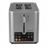 Prajitor de paine inteligent AENO ATS0004, 1600W, 4 felii, 6 trepte, 3 functii, Tava pentru firimituri detasabila, Inox