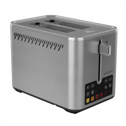 Prajitor de paine inteligent AENO ATS0004, 1600W, 4 felii, 6 trepte, 3 functii, Tava pentru firimituri detasabila, Inox
