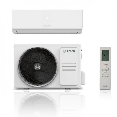 Aer conditionat cu inverter Bosch CL4000i-Set 52E, 18000 BTU, 45 m², A+++, Wi-Fi, Autocuratare, Follow me, Turbo, Alb